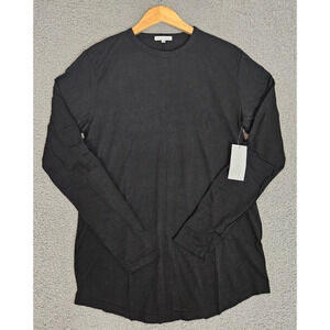 Cotton Citizen Hendrix Long Sleeve Tee XL Supima Cotton Jet Black NWT $255